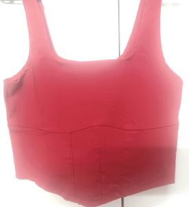 Adult Female Costumes to Hire - Red crop top - MEDIUM